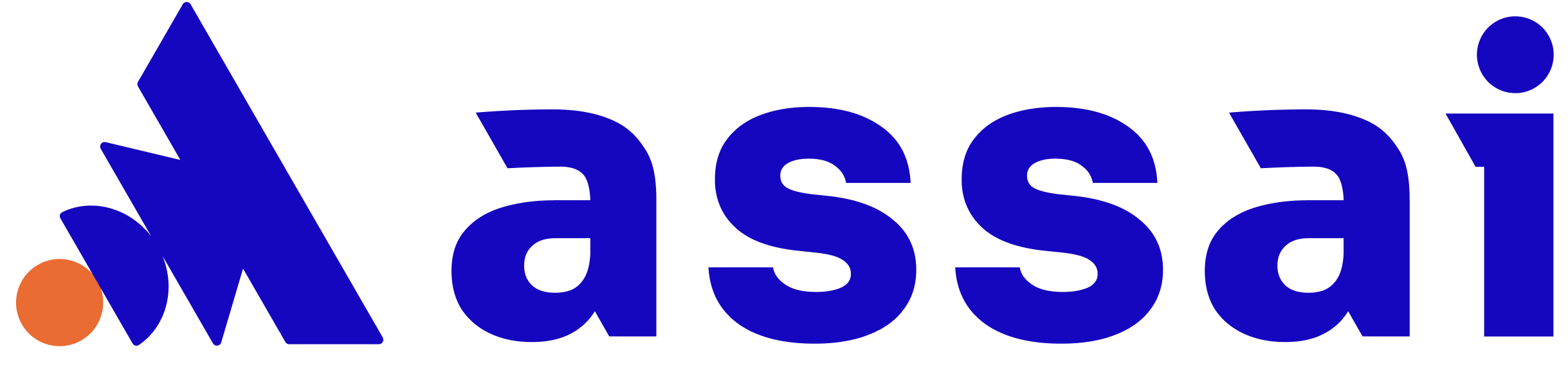 Assai Blue logo Horizontal